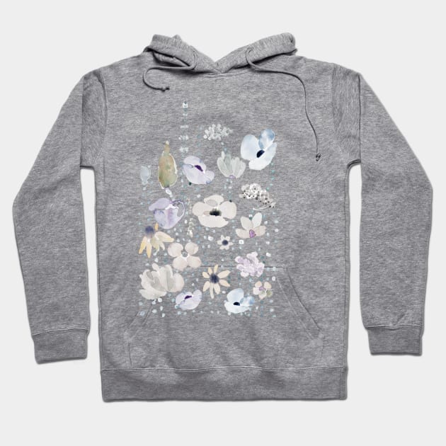 Purple flower cheap hoodie